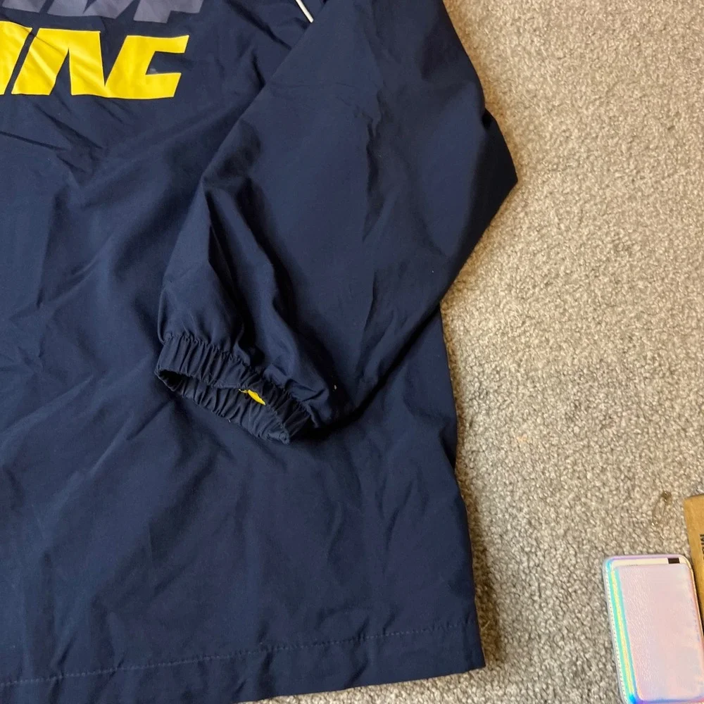 vtg y2k Nike jacket boys large Navy Yellow‎ Lined Track Jacket Zip Up Athletic